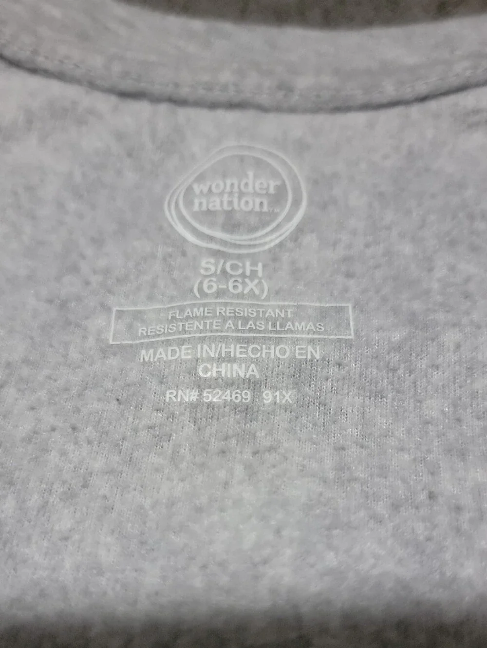 wonder nation Gray Top & Pink Unicorn Print Kids Pajama Set S(6-6X)